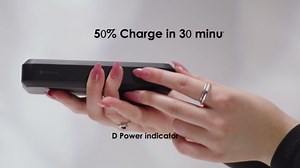 Mophie powerstation prime20 - Ultra-Compact Portable Power Bank with 20,000mAh Internal Battery, 18W USB-C PD Fast Charging, 3-Device Simultaneous Charging, Green Daisies