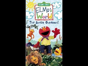 Opening & Closing to Sesame Street - Elmo's World: The Great Outdoors! 2003 American VHS (60fps)
