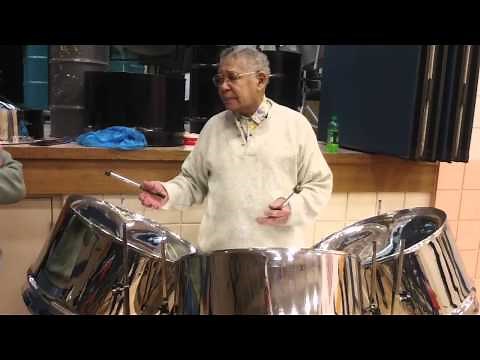 Ellie Mannette and Gary Gibson jammin on Steel pan (drums)