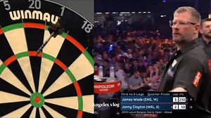 2.4K views · 30 reactions | 2025 Lecot Belgian Darts Open-Wieze Quarter-Finals Highlights! WADE INTO THE LAST FOUR! James Wade certainly in fine form at the moment and is backing up a decent run at the UK Open by reaching the last four here.﫵 | Angeles vlog | Facebook