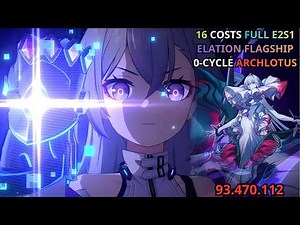 [HSR 4.2v3] 16 Costs E2S1 SW LV.999 0-Cycle 93m HP Plight Archlotus | 4.2 Anomaly Arbitration