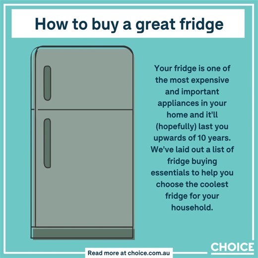 Everything you need to know to find the right fridge for your household. Read more: https://bit.ly/4aw5XfV | CHOICE
