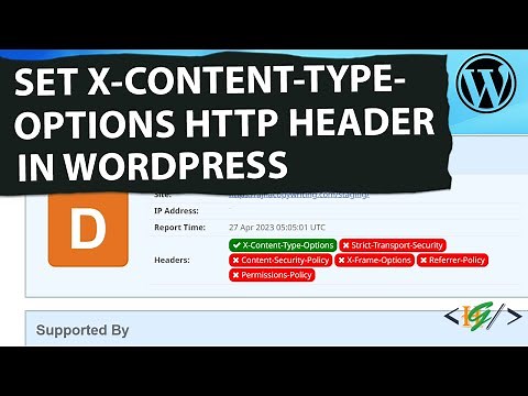 How to Set X-Content-Type-Options HTTP Security Header in WordPress
