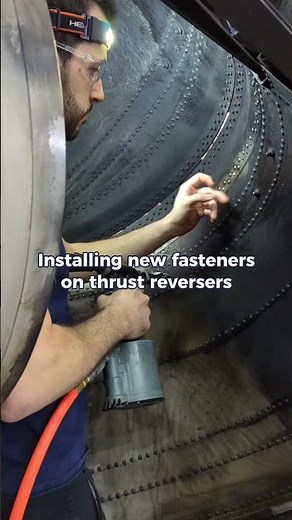 Installing New Fasteners On Thrust Reversers