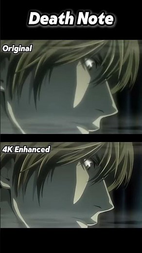 Death Note I'll take a potato chip and eat it!|How to Upscale Animation Video with AI?