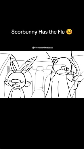 Scorbunny Has The Flu | Credit to @daawave #fyp #animation #toonboom