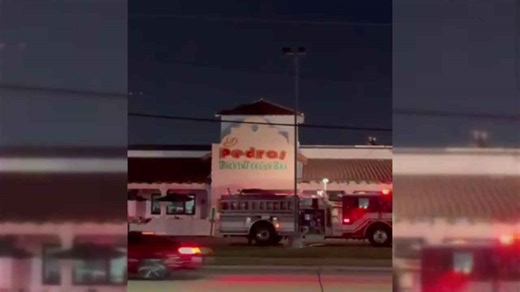 Control box causes roof fire at Pedro's Restaurant