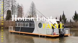 Custom Direct Ocean Mini Luxury Aluminium Floating House Storage Boat Yacht for Family Entertainment Leisure Fishing Vessel