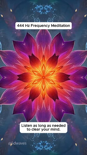 2.7K views · 300 reactions | 444 Hz Zen Meditation Download the 5D Waves app in bio to clear your mind ~ #meditation | 5D Waves | Facebook