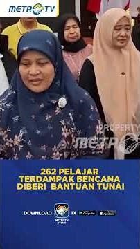 262 Pelajar Terdampak Bencana Diberi Bantuan Tunai #shorts