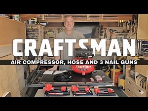 Craftsman Air Compressor Kit Review – 3 Nailers in One Box!