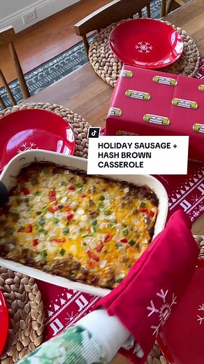 #JimmyDeanPartner HOLIDAY SAUSAGE HASH BROWN CASSEROLE WITH JIMMY DEAN SAUSAGE // a simple scrumptious holiday recipe made with Jimmy Dean Fresh Pork Sausage! This year @Jimmy Dean is helping you become the host with the most too with all the necessities you need! Check the link in my bio to enter for a chance to win one of ten tricked out dinner party kits along with $1000! #JimmyDeanHoliday NO PURCHASE NECESSARY TO ENTER OR WIN. A PURCHASE OR PAYMENT WILL NOT INCREASE YOUR CHANCES OF WINNING A