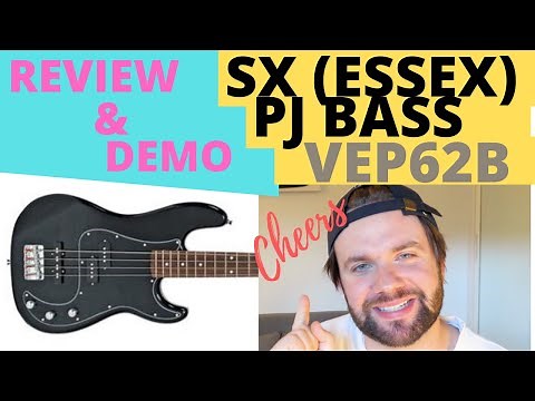 SX Essex VEP62B Vintage Style Electric Precision Bass - Review & Demo