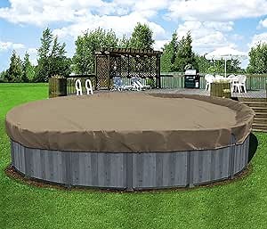 Coarbor 10' Winter Ground Pool Cover for 6' Above Ground Pools Swimming Winter Pool Cover Sand Winterizing Kit Above Ground Pool Winter Cover Tarp