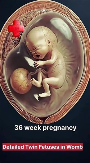 36 week pregnancy💔Triplet Baby Development Inside the Womb#newbabycare#pregnancy#short@Drrkmpregnacy