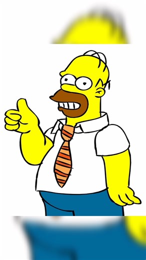 How to Draw Homer Simpson | The Simpsons #shortvideo #drawing #art #thesimpsons #cartoon