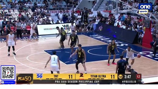 SOLID CONNECTION 📲 TNT Tropang 5G claim their third victory of the PBA Season 50 Philippine Cup, overpowering the Titan Ultra Giant Risers in the eliminations. #PBA50 #PBA50LID | One Sports