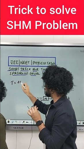 Trick to solve SHM Problem #shorts #physicstricks