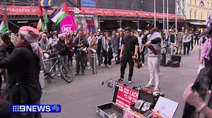 Two buskers assaulted by anti-war protesters say they no longer feel safe in the city. The violinists are being trolled online after their equipment sustained thousands of dollars of damage. #9News | 9 News Melbourne
