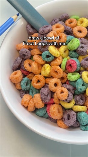 My mom said not to play with my food. So I drew it instead… 🎨🥣