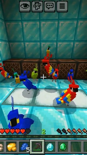 Parrot Dance Minecraft iron gold #minecraft #music #trending #shorts