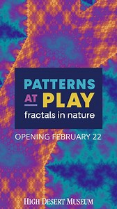 Fractals exist all around us, from clouds to mountains to brain neurons and the galaxy. "Patterns at Play: Fractals in Nature" invites you to experience nature in a fun, funky and family-friendly exhibition, opening February 22. Are you ready to be mesmerized? #ExperienceWonder #fractals | High Desert Museum