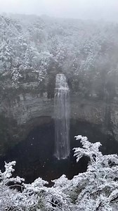 9.8K views · 328 reactions | What an amazing sight at Fall Creek Falls State Park. Enjoy the peace while the snow falls. @Waterfall wonderer | Morgan County Today | Facebook