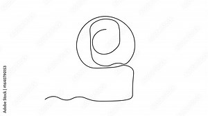 Abstract surveillance camera,baby monitor,Self drawing animation one continuous line draw, logo