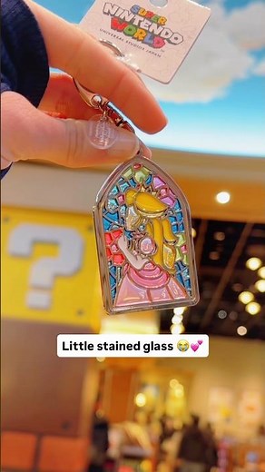 You can get mini Princess Peach stained glass window! 😭💕