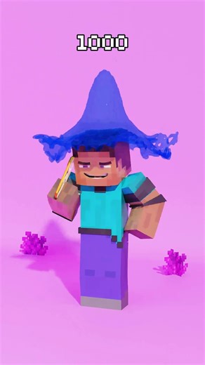 Minecraft Steve 1 Vs 1 Milion Satisfying Fluid Simulation 🔥💀🔥#blender3d #satisfying #minecraft