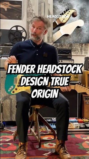 Fender Stratocaster Headstock Design Origin #guitar #fender #history #design