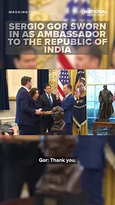 Sergio Gor was sworn in as the new Ambassador to the Republic of India at the White House on Monday. Previously, Gor was Assistant to the President and Director of Presidential Personnel in the White House. Erika Kirk attended the swearing-in at the White House, congratulating Gor on his new role. "Charlie loved you. It's hard not to get emotional because I know that he would've been the first phone call when he found out that you were going to be taking this position," Kirk said. READ MORE NEWS