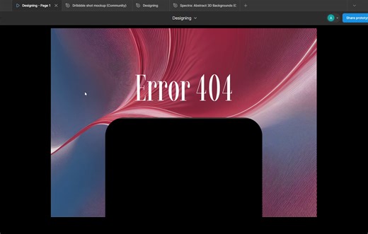 Interactive Error Page