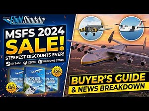 MSFS massive franchise sale: 30% off MSFS 2024 & 30 unbundled aviator aircraft!