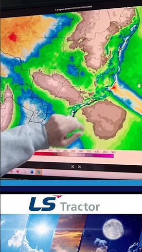 A new cold front forms and reaches Brazil through Rio Grande do Sul this weekend. Rain falls on t...