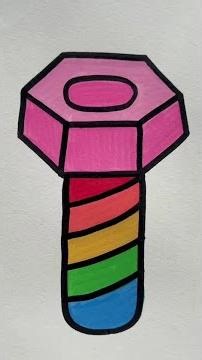 Acrylic marker pen screw #acrylic marker graffiti #immersion painting #healing #stress relief