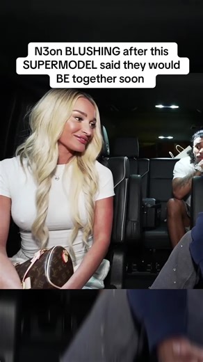 N3on BLUSHING after this SUPERMODEL said they would BE together soon #n3on #n3onclips #blushing #supermodel #rizz