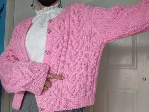 Pattern H (Heart Pattern): Knitted Heart and XOXO Cable Sweater
