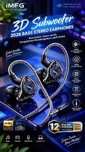 Rekomendasi Headset iMFG i-Y4 3D Subwoofer: Bass Mantap & Murah!