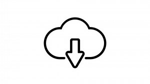 Cloud Download Animated Icon On Transparent Stock Footage Video (100% Royalty-free) 1103091031 | Shutterstock