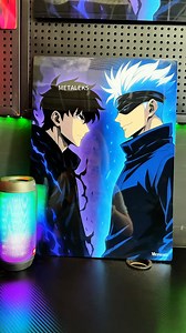35K views · 839 reactions | If the Shadow Monarch meets the Sorcerer of Infinity, the world may not withstand the clash. Will shadows devour the void, or will infinity hold back the darkness? #AnimeCraft #MetalArt #JujutsuKaisen #gojo #sololeveling #sololevelingedit #sungjinwoo #anime #otaku #metalposters #metalprints #wallart #manga #metaleks #fyp | Karina | Facebook