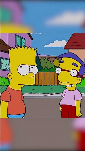 Bart stops time, 😱 #thesimpsons #simpsons