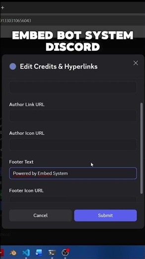 Embed System discord bot #discord #bot #hosting #embed #shorts