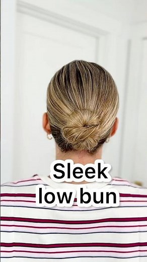 Sleek slicked back low bun hair tutorial!