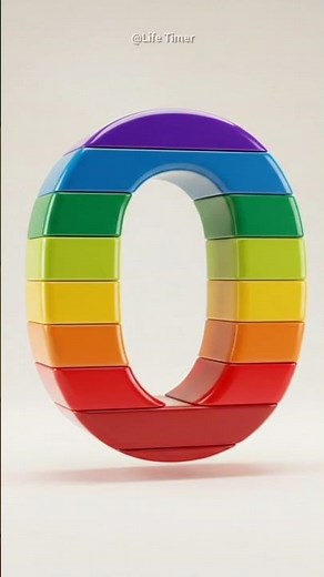 0 to 9 Colorful Count-Up Numbers 🌈 | Fun Learning Timer #10seconds #timer #shorts