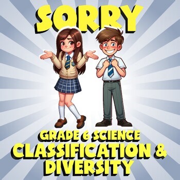 Classification & Diversity SORRY Science Game - No Prep Grade 6 Review
