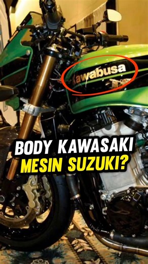 The body is Kawasaki but the engine is Suzuki