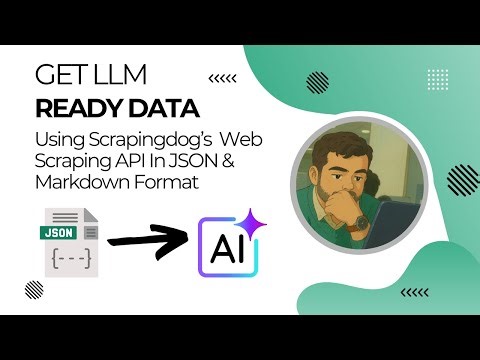 Get LLM Ready Data Using Scrapingdog Web Scraping API (Output in JSON/Markdown)