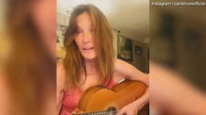Former French first lady Carla Bruni sings and plays guitar in Instagram clip