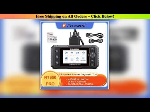Automotive OBD2 Scanner Diagnostic Tool FOXWELL NT650 Pro SAS A/F OIL EPB BRT TPS 26+ Reset